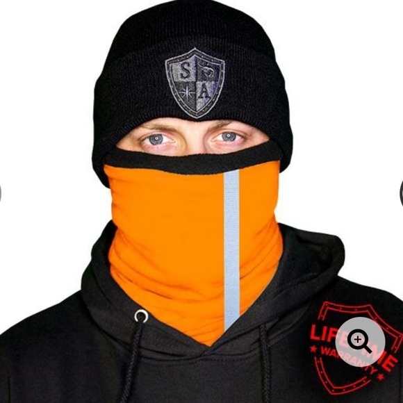 NWT Frost Tech Reflective Fleece Face Shield - Picture 1 of 4